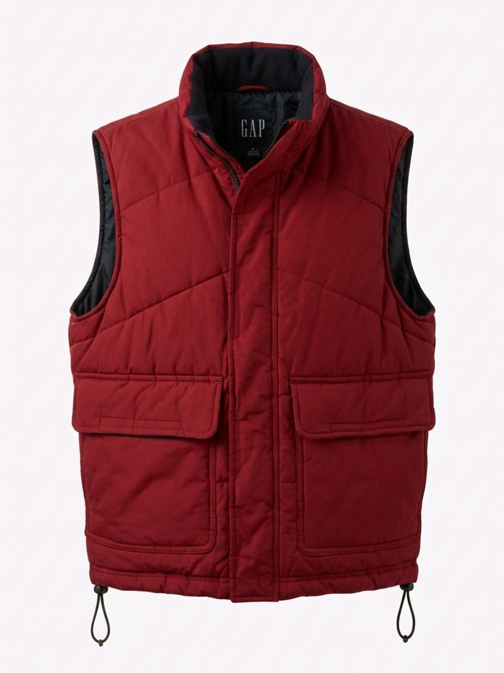 Gap Extra Small Red Quilted Puffer Vest - Men's or Unisex XS Gorpcore